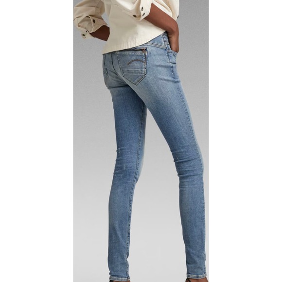 G-Star Raw MIDGE ZIP MID SKINNY JEANS * Timeless Style in Size 30 MSRP180 wom805 - Picture 4 of 4